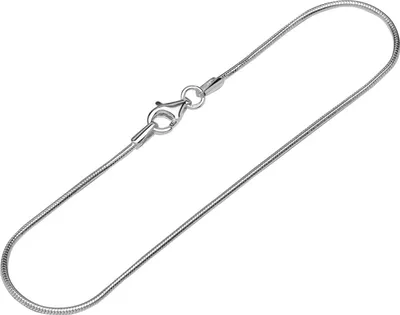Produktbild von Armband 925 Sterling Silber 19cm Schlangenkette rund Damen design Armbandkette