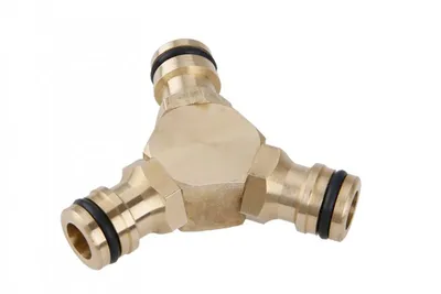 Produktbild von ROSA-Adapter mit Anschluss an 3 Schnellkupplungen, Messing