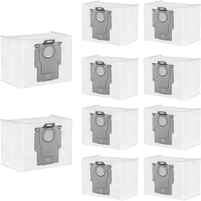 Produktbild von 10 Stück Staubbeutel für Roborock Q7 L5+/Q10 S5+/Q10 X5+/Q5 Pro+/Q5+/Q5 Max +/S8 Pro Ultra/S7 MaxV Ultra/S7 Pro Ultra/Q8 Max+/S8+/Q7+/Q7 Max+, 3L Staubsaugerbeutel große Kapazität für Staubsauger