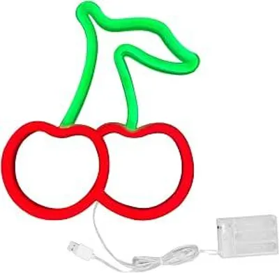 Imagen del producto de Neon Kersenbord LED: Iluminación decorativa para pared, lámpara de ambiente ideal para fiestas, dormitorios y decoración de paredes