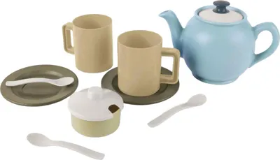 Image de dantoy - bioplast line Set de thé - pour la cuisine de boue - Jeu éducatif d'extérieur pour enfants