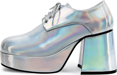 Produktbild von Plateauschuhe Herren silber Schuhgröße: 44-45