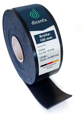 Obrázek produktu pro Gumové pásky 100 mm – Volitelná tloušťka a délka pro různé aplikace
