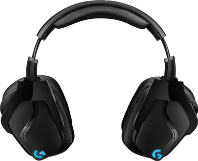 Productafbeelding van Logitech Gaming Headset G935 - Hoofdtelefoon - 7.1-kanaals - Volledig formaat - 2,4 GHz - Draadloos - 3,5 mm aansluiting - Zwart, Blauw