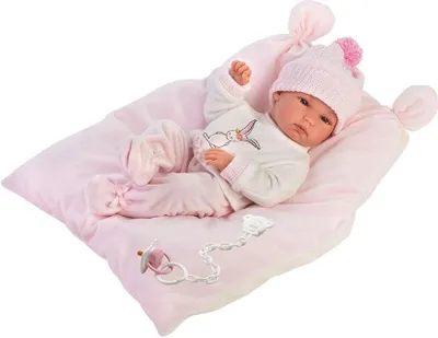 Produktbild von Llorens Puppe Bimba rosa 35cm, Babypuppe, Weiblich, Mädchen, 350 mm, Mehrfarbig