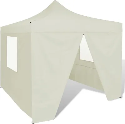 Immagine prodotto di Tenda Pieghevole Crema 3 x 3 m con 4 Pareti