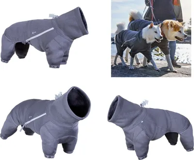 Produktbild von Hurtta Midlayer Hundeoverall dunkelgrau, Größe:30S