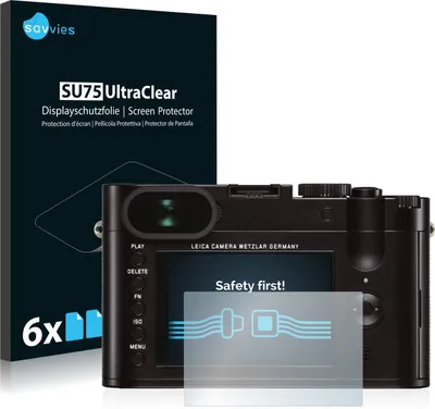 Produktbild von 6x Für Leica Q (Typ 116) Schutzfolie Savvies Displayschutz Display Schutz Folie Klar Transparent
