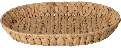 Produktbild von Ovaler geflochtener Korb 32x40x6cm Naturbeige