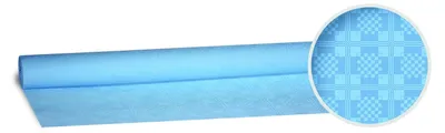 Produktbild von 1 Rolle Damasttischdecke Tischtuch aus Papier 1,20m x 8m hellblau