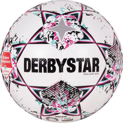 Productafbeelding van DERBYSTAR Eerste Divisie, officiële wedstrijdbal 2022/23, Brilliant APS, wit/rood, maat 5