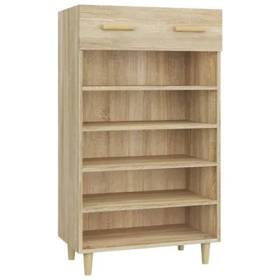 Image de vidaXL Armoire à chaussures Chêne Sonoma 60x35x105 cm Bois composite