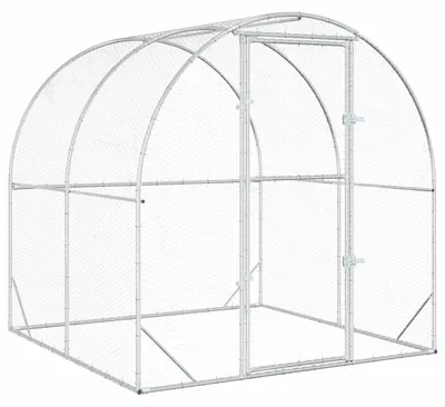 Produktbild von Möbel Hühnerunterkunft Silber 200 x 200 x 200 cm Verzinkter Stahl - Kleintier-Ställe &9979