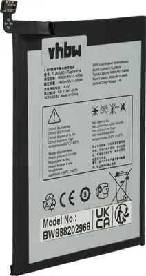 Produktbild von vhbw Akku kompatibel mit T-MOBILE 5062W, Revvl 4 Plus, 5062Z Handy Smartphone Telefon (3850 mAh, 3,85 V, Li-Polymer)