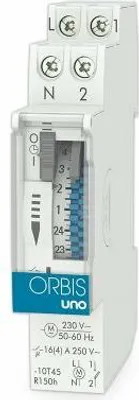Immagine prodotto di ORBIS ZEITSCHALTTECHNIK UNO QRD 230 V Interruttore orario su guida DIN analogico 120 V/AC, 230 V/AC, 12 V