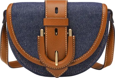 Produktbild von FOSSIL Umhängetasche Harwell Small Flap Crossbody Denim blau