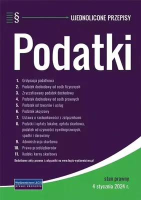 Produktbild von Podatki ujednolicone przepisy 4.01.2024 - praca zbiorowa