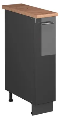 Immagine prodotto di Armadio cucina dispensa alto Vicco Fame-Line Antracite lucido/Antracite 20 cm, PL Rovere, Model 62091