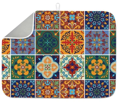 Zdjęcie produktu dla Absorbująca mata do suszenia naczyń z wzorem mandali