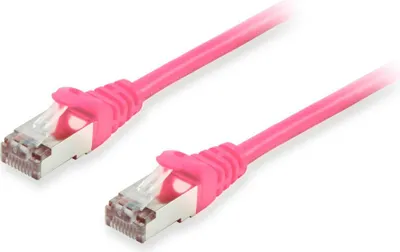 Produktbild von Equip Cat.6A S/FTP Patchkabel, 15m, Pink