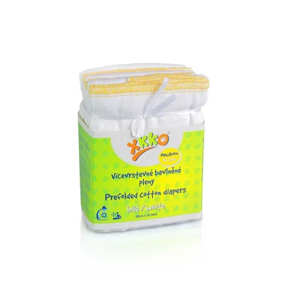 Zdjęcie produktu dla XKKO Classic Pieluchy wielowarstwowe (4/8/4) BIAŁE - Noworodek