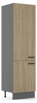 Produktbild von Küche SCANDI Hochschrank 60 cm Fischgrät Küchenzeile Küchenblock Einbauküche