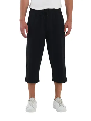Produktbild von COMEOR Sporthose Herren Kurz – 3/4 Capri Hose Herren - Kurze Hosen Männer Laufshorts Baumwolle Shorts