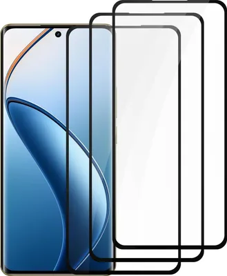 Image de Cadorabo 3x verre de protection blindé pour Realme 12 Pro 3 pièces film de protection en Ultra-Clair Housse amicale - Verre trempé (Tempered) film de protection anti-rayures en 9H de dureté