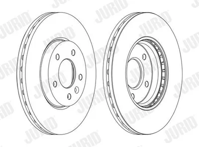 Produktbild von 2x JURID Bremsscheibe 562631JC-1 für OPEL Astra J Sports Tourer (P10) ASTRA J