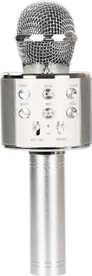 Produktbild von Professionell Bluetooth Karaoke Mikrofon Wireless Lautsprecher, Dreischichtig automatisch Rauschunterdrückung, KTV-Musikplayer, Microphone, Gesangsrecorder, Handmikrofon, silber
