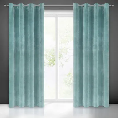 Produktbild von Vorhang RIA hellblau140x250 cm Ösen 10