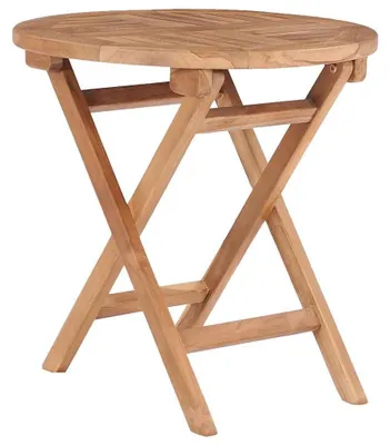 Image de Table de jardin pliante en bois d'acacia massif, 45 cm