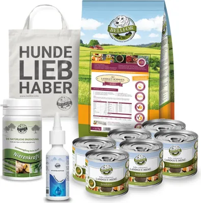 Produktbild von Bellfor Ohrenpflege-Sparset für kleine Hunderassen mit Futtermittelallergien 3,810.00 g