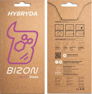 Produktbild von Flexibles Hybridglas für Motorola Edge 60 Neo, Bizon Glass Mule