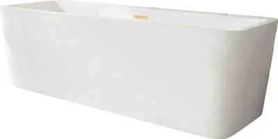 Obrázek produktu pro Balneo ROMA volně stojící vana 170x80cm akrylátové víko click-clack zátka zlatá lesklá