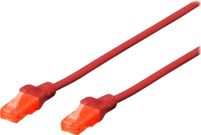 Image de DIGITUS Patchkabel Cat6  U/UTP 2xRJ45  5.0m rot  LSZH