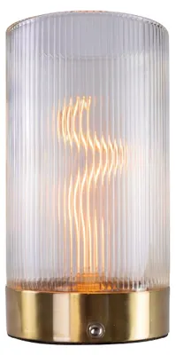 Produktbild von LUXULA LED Tischleuchte 0,5 W 2700 K warmweiß Transparent, Gold dimmbar