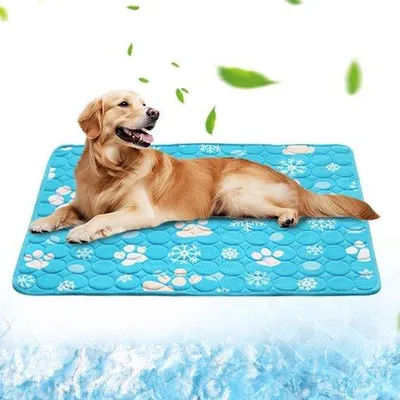 Produktbild von Hundematte 100x70 cm, kühle Hundematte blauw