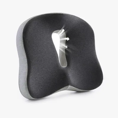 Produktbild von Orthopädisches Sitzkissen, ergonomisches Sitzkissen für Stühle, Bürostühle, Steißbeinkissen zur Entlastung im Auto, Sitzring für Auto und Büro