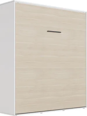 Produktbild von SMARTBett Schrankbett M3 Vertikal 180x200 Weiss/Kaiserberg Eiche mit Polsterrahmen ohne Zusatzoption