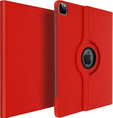 Zdjęcie produktu dla pokrowiec z klapką 360° i funkcją podstawki Apple iPad Pro 12.9 2020 / 2018 - czerwony