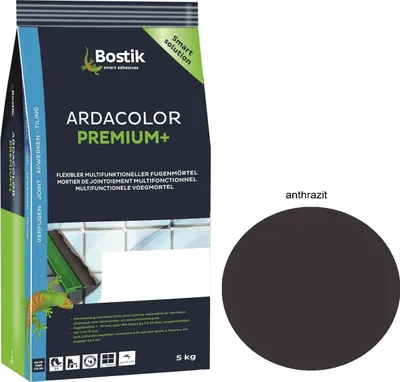 Produktbild von Bostik Ardacolor Premium Fuge plus 5Kg anthrazit Fliesen Naturstein Fugenmörtel