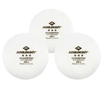 Produktbild von TT-Ball 3-Stern CHAMPION POLY 40+, white, 3 pieces, 2024v