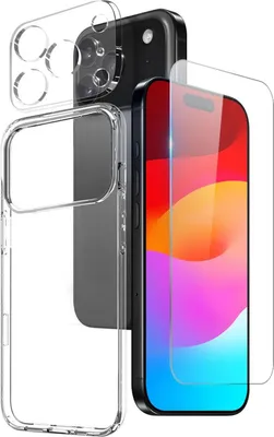 Obrázok produktu pre Puzdro + 2x ochranné sklo 9H + ochrana fotoaparátu – súprava Air pre iPhone 17 Pro Max