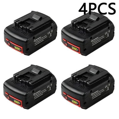 Obrázek produktu pro Li-ion akumulátor pro Bosch 18V, kapacita 6000mAh, CE certifikát, 4 kusy 6,0 Ah akumulátoru