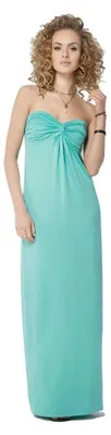 Produktbild von Damen Maxikleid Trägerloses Sommer; Mintgrün/L/XL 40/42
