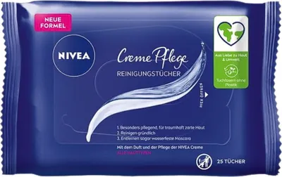 Produktbild von Nivea - Gesicht - Reinigungstücher - Cremepflege - 25 Tücher - 1 Stück