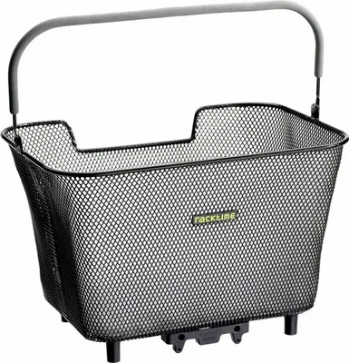 Produktbild von Racktime 13007 Systémový kôš "Baskit large", 23 litrov, 43 x 31 x 24,5 cm, s adaptérom Snapit, čierny