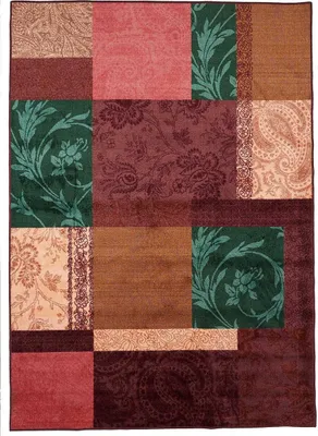 Image de ISPARTA PATCHWORK tapis de chambre à coucher tissé