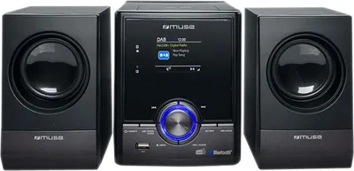 Produktbild von Muse M-50 DBT, Heim-Audio-Midisystem, Schwarz, 1 Disks, Oben, 30 W, 2-Wege